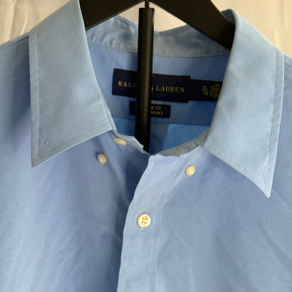 Ralph Lauren Sky Blue Men's Button-Down Shirt - Picture 3 of 5